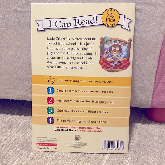 Mercer Mayers Little Critter Just A Little Sick Kids Scholastic Book - Picture 2 of 3